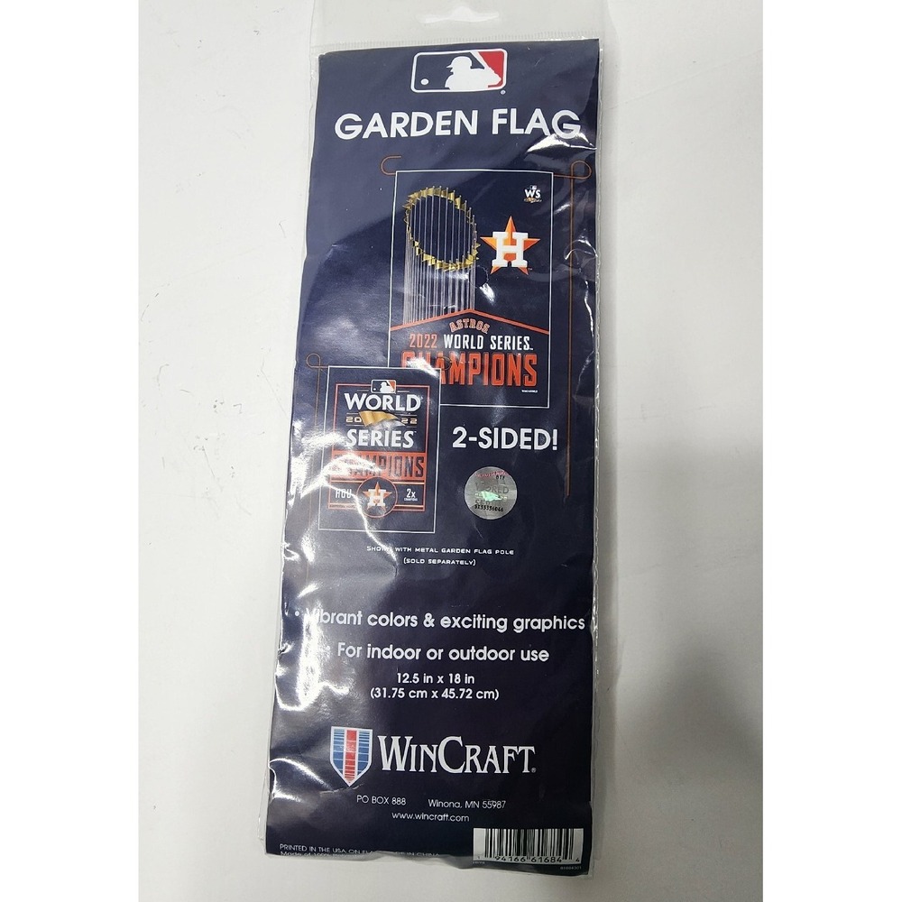 2022 World Series Champions Houston Astros 12.5"x18"Wincraft 2 Sided Garden Flag